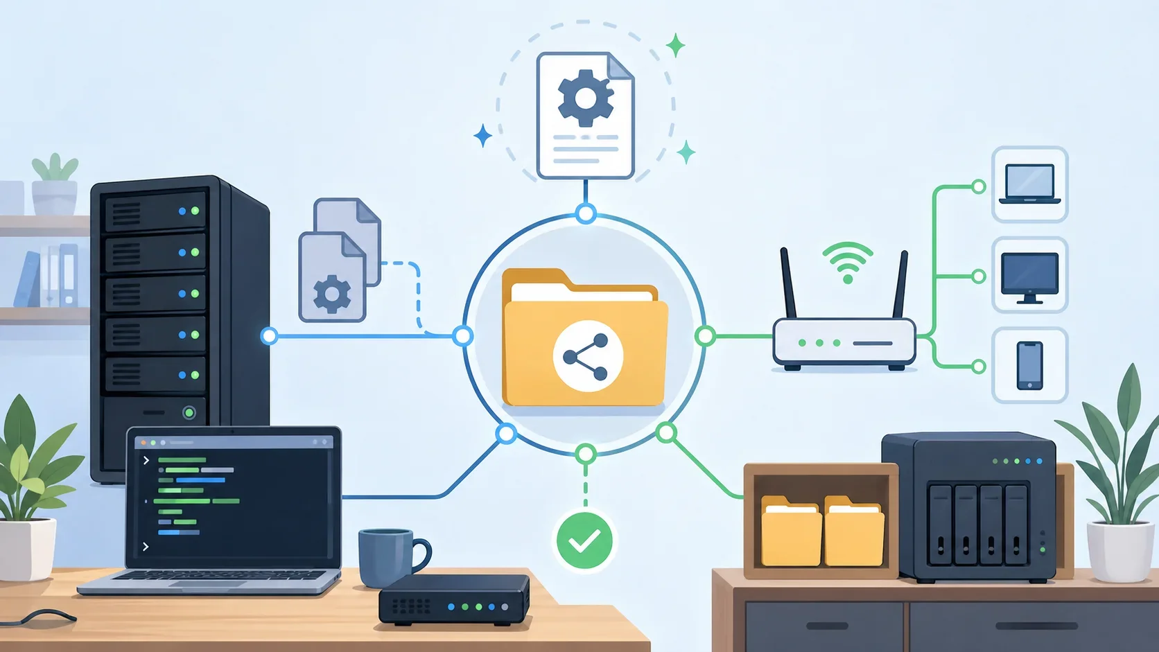 受够了手动配 Samba：一个脚本搞定家里所有 Linux / OpenWrt 的文件共享